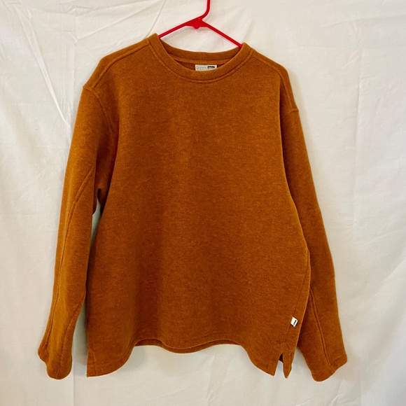 REI Burnt Orange Mens Sweatshirt Size L - Picture 1 of 9